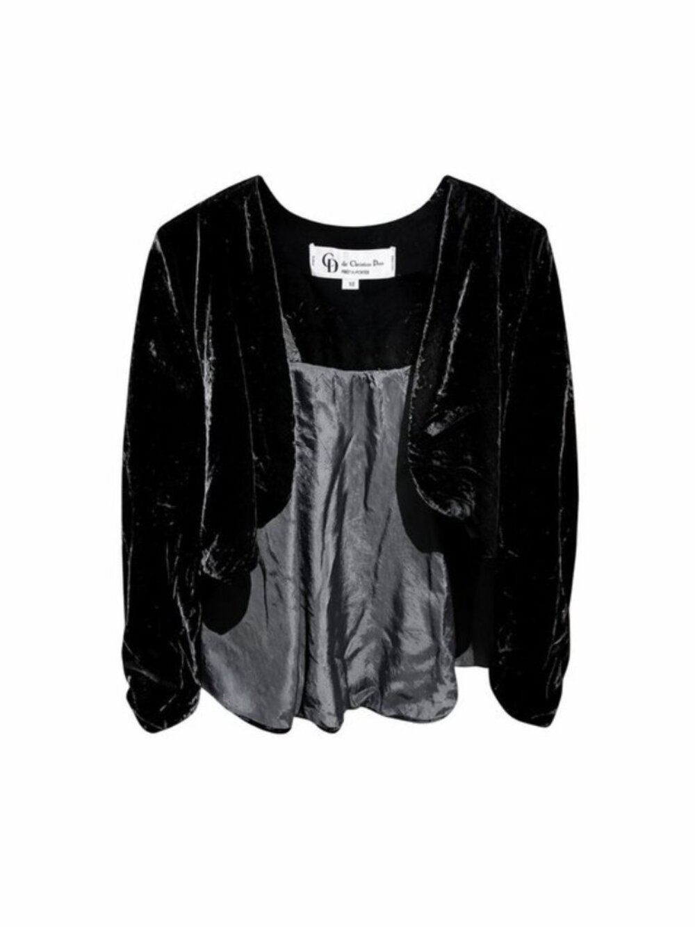 Christian Dior Women's Black Velvet Evening Bolero, S - Picture 3 of 8